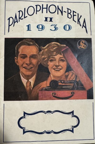 Katalóg platní Parlophon - Beka z roku 1930