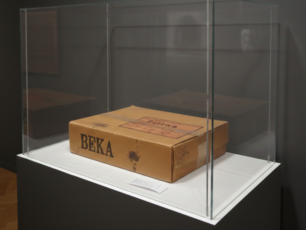 Zo zbierkového fondu SIOZZZ - Poštová prepravná krabica BEKA na šelakové platne z 30. rokov 20. storočia