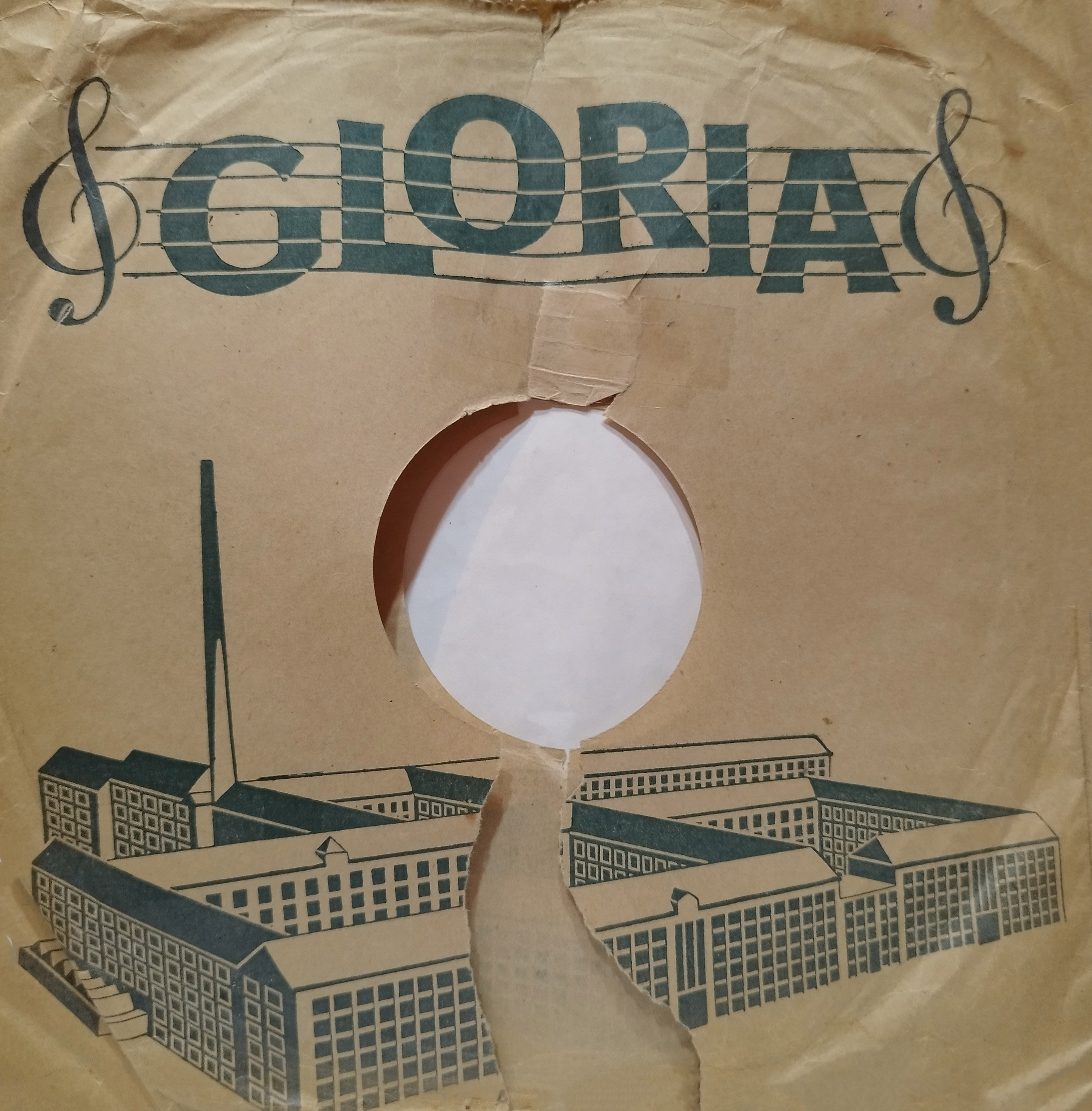 Gloria obal z rokov cca 1937 - 1939, druhá strana