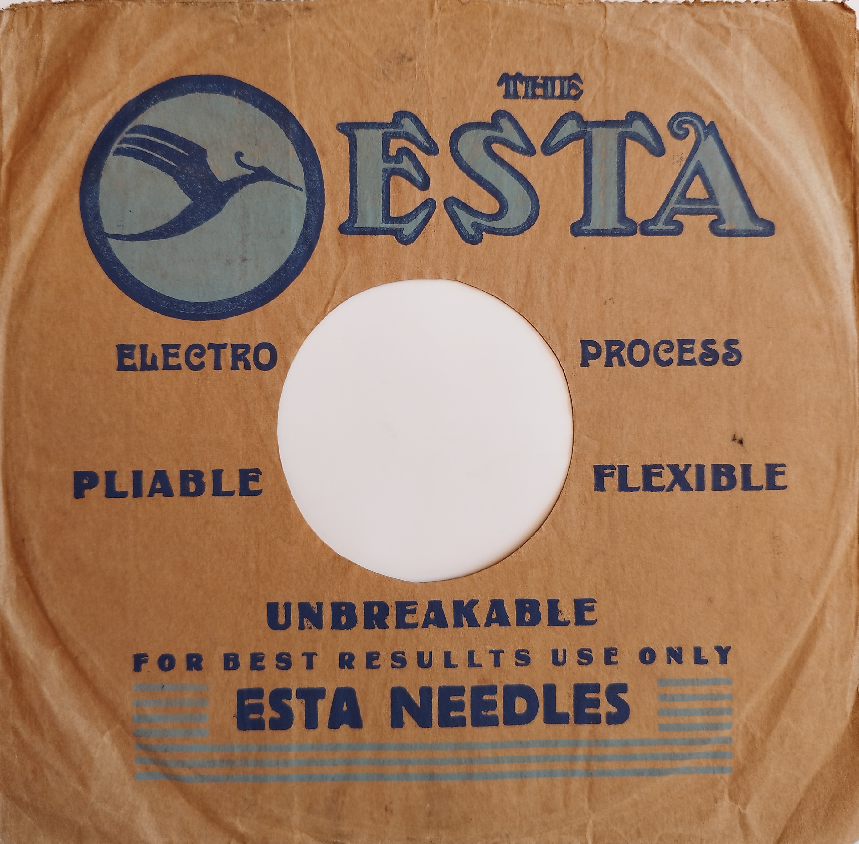 Esta Flexible - obal exportný z roku 1930, druhá strana