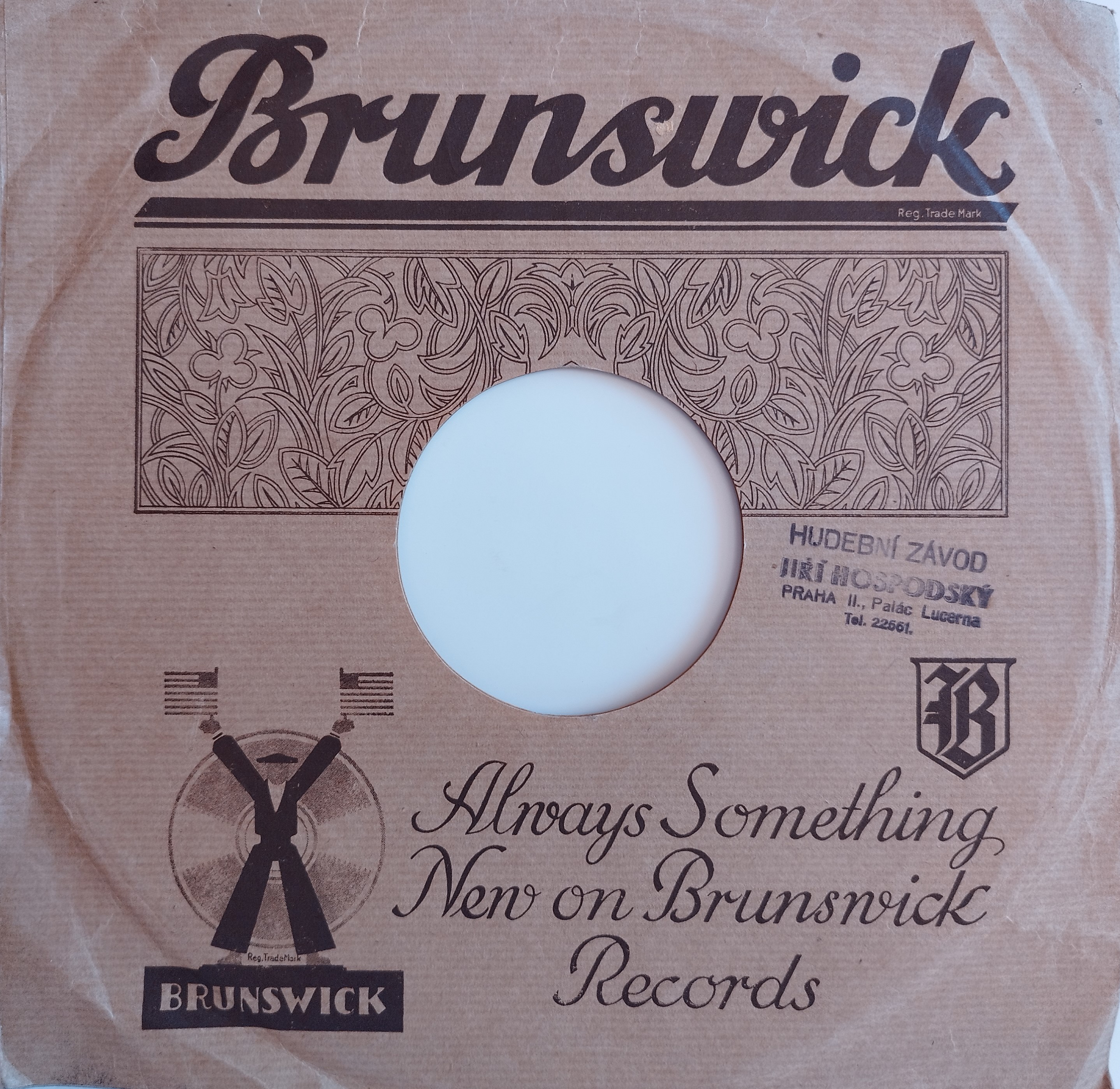 Brunswick - obal z rokov 1935 - 1939, druhá strana
