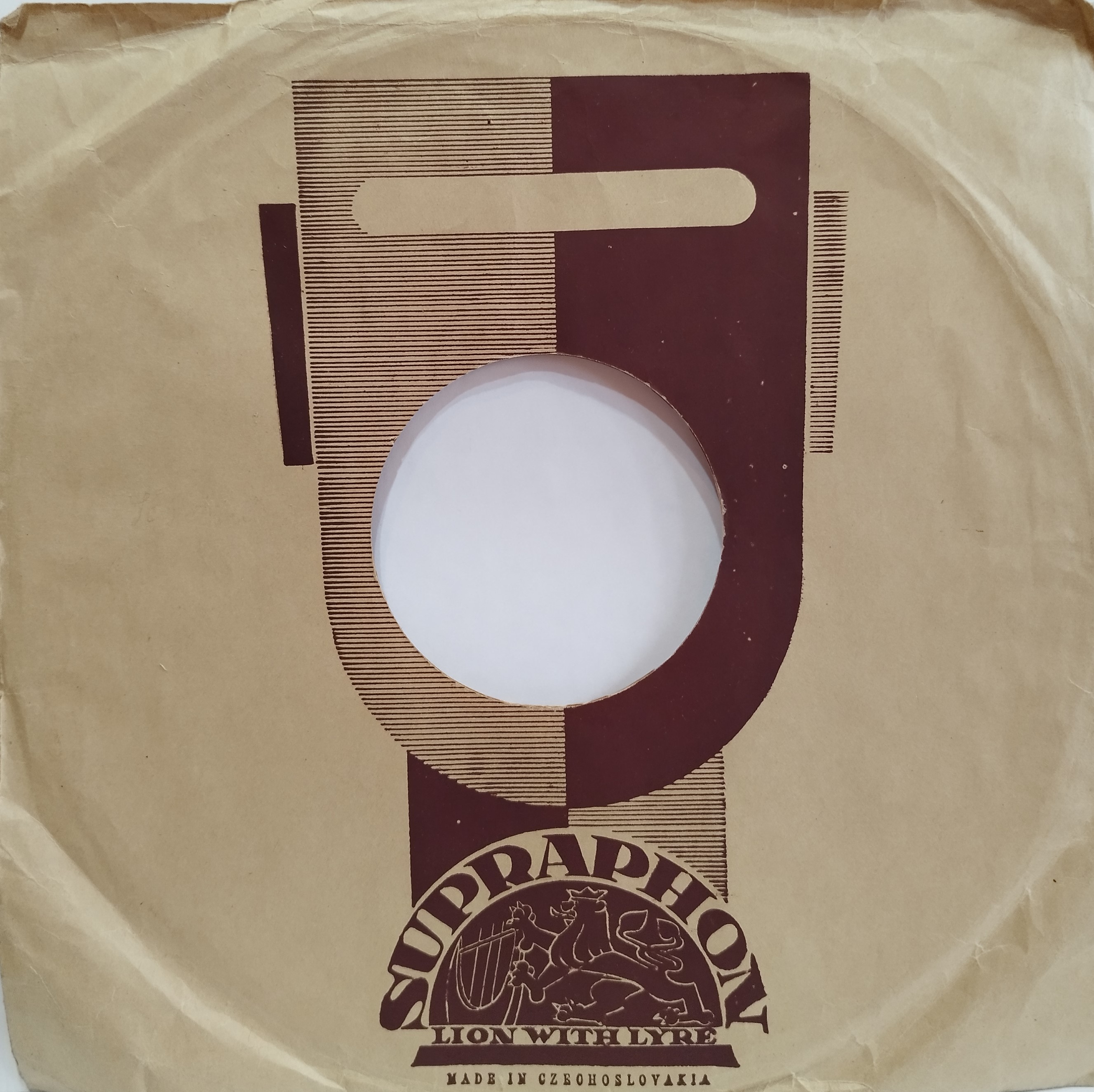 Supraphon - obal, zadná strana