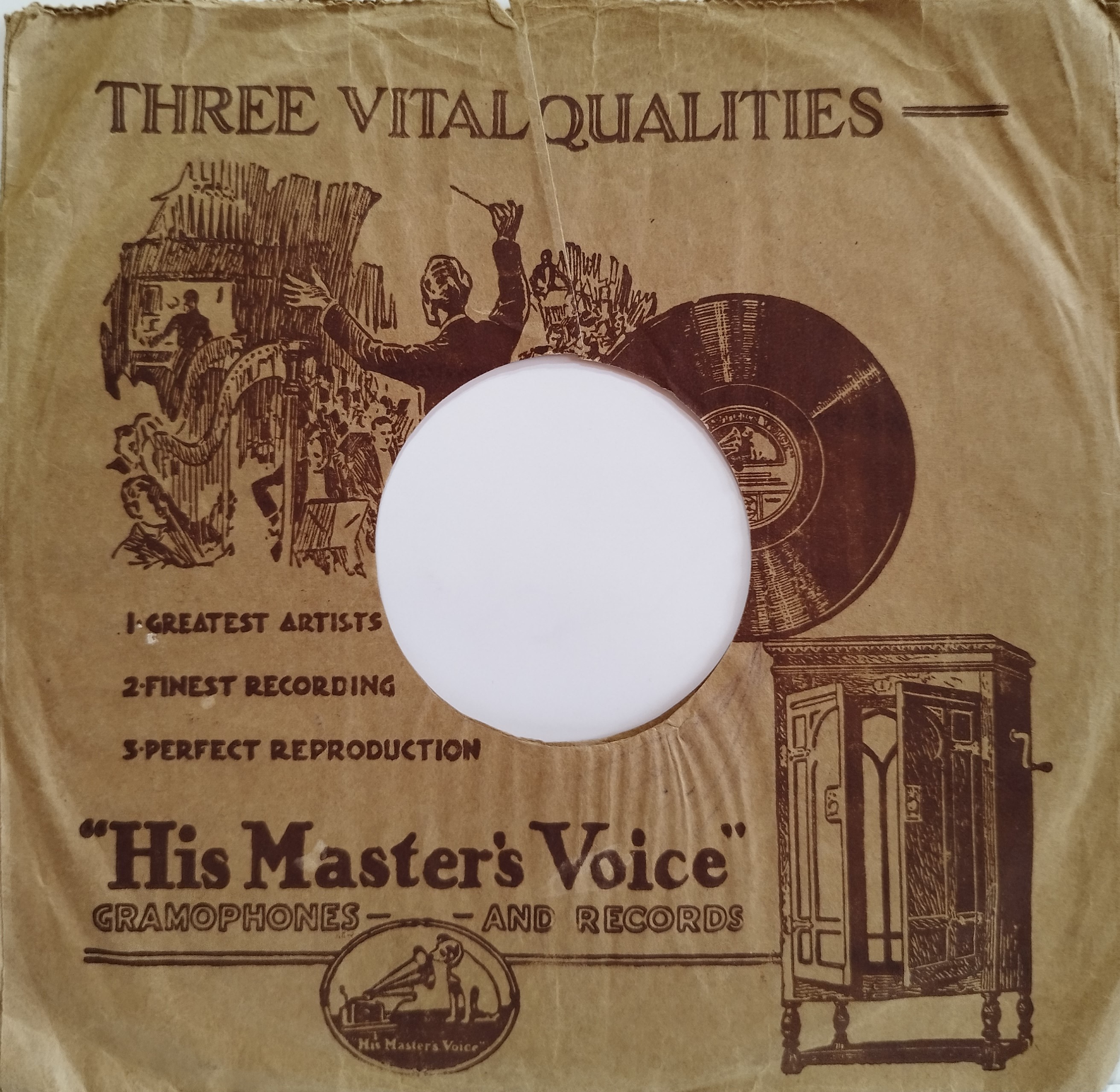 His Master's Voice - obal, druhá strana