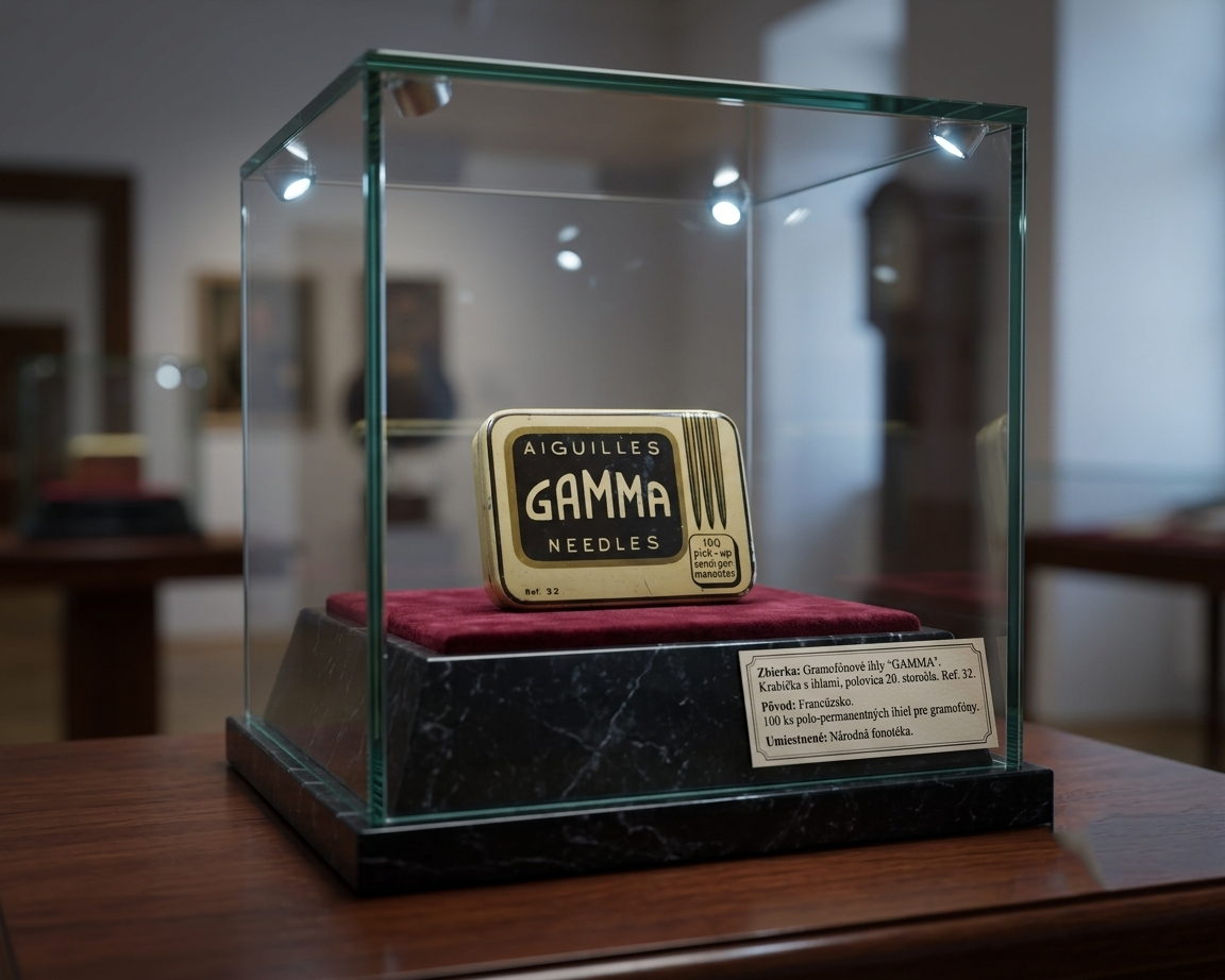 Krabička na gramofónové ihly GAMMA.