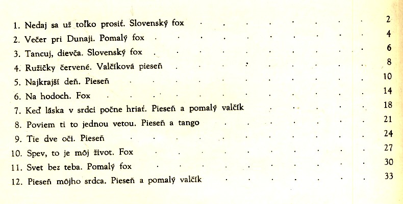 DUSÍK, Gejza - Zlatá rybka (opereta) - pre spev a klavír (1954) obsah