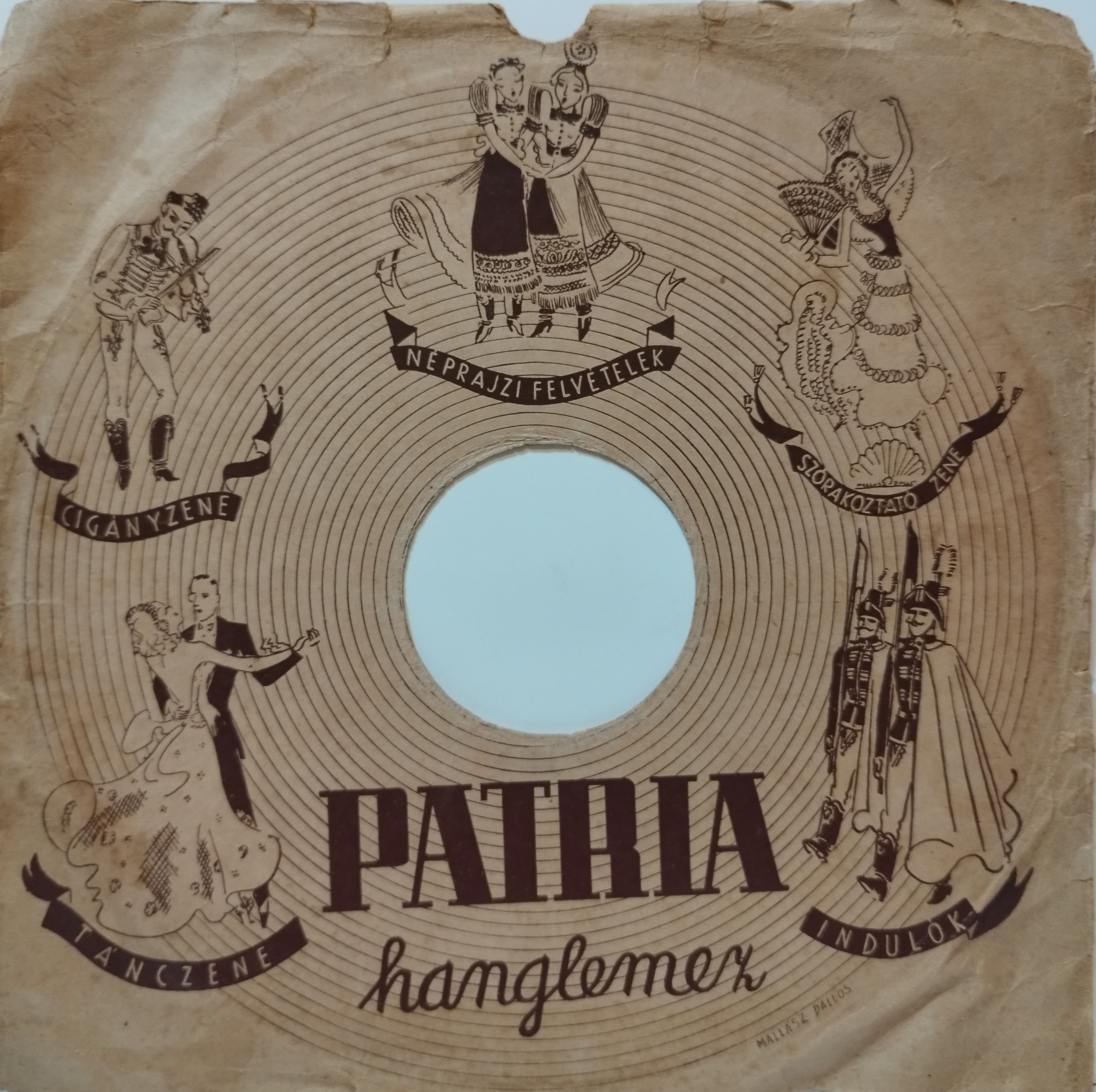 Patria / Durium - obal, druhá strana