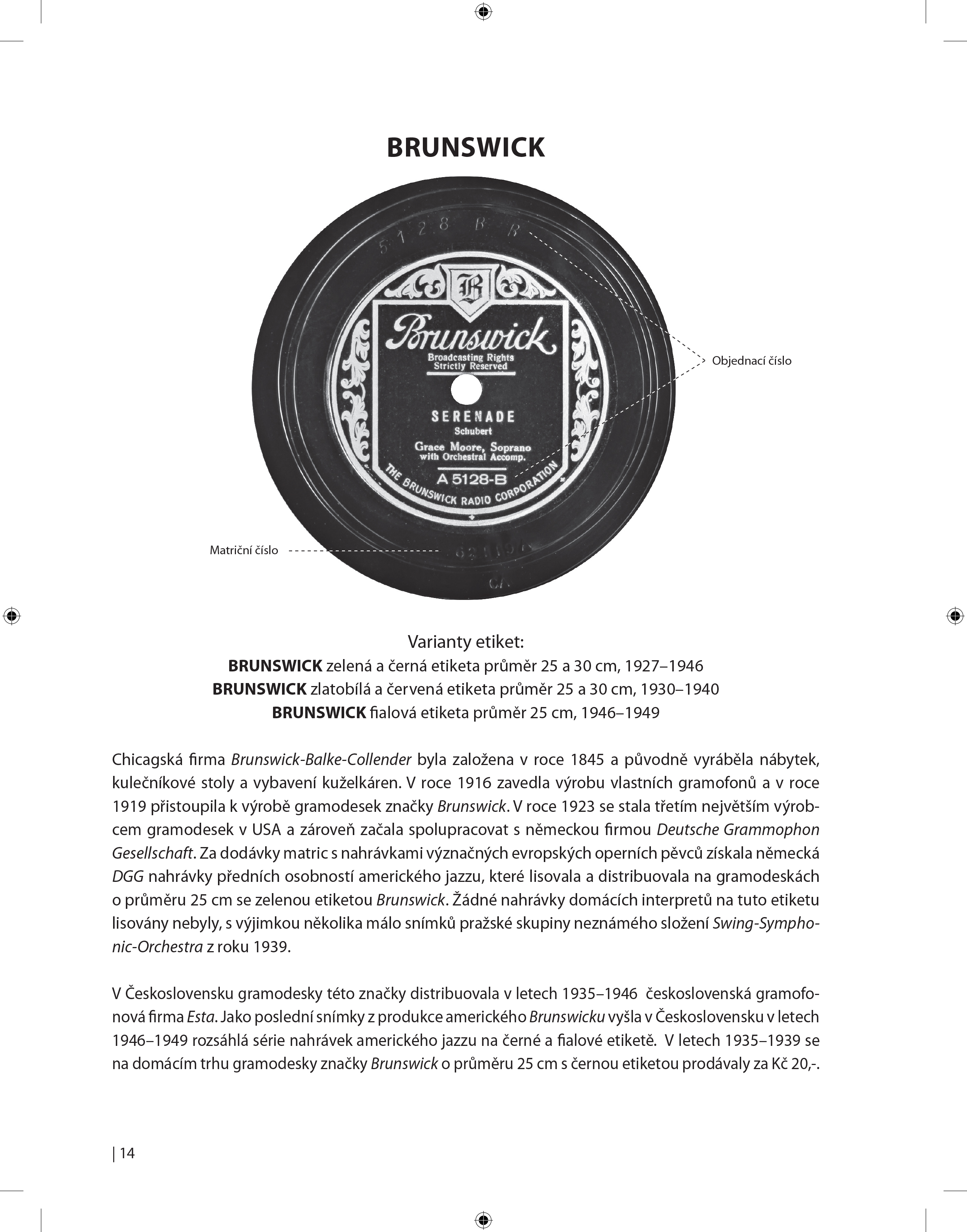 GÖSSEL, Gabriel a Filip ŠÍR. Gramatika etiket gramofonových desek (2016) strana 14
