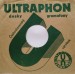 Ultraphon - obal "desky, gramofony / Československý výrobek" z cca 1932-39, zelené prevedenie, druhá strana
