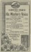 Reklama na novinky His Master´s Voice v novinách Slovák 262/1929, s. 7.